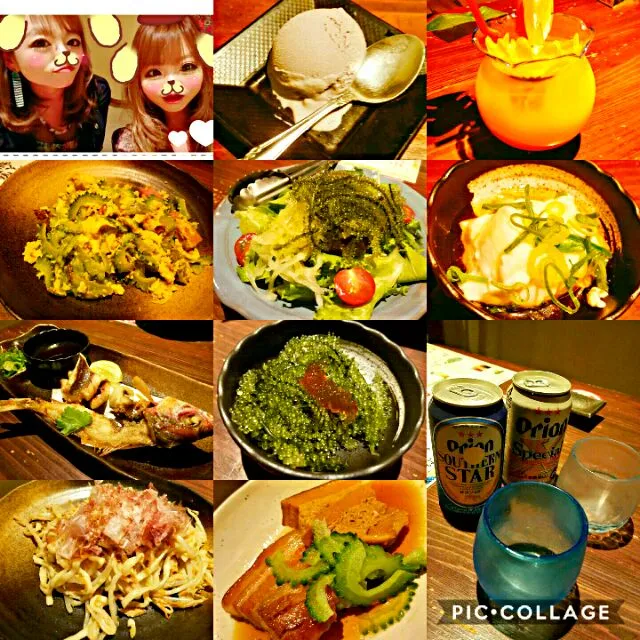 Snapdishの料理写真:金魚。オリオンビールうまー🍻女2人じゃボリューム多すぎたね😂|エリカさん