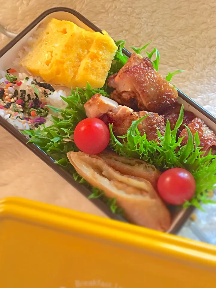 Snapdishの料理写真:娘達のお弁当#女子大生 #女子高生 #姉妹弁当 #お弁当 #女の子|123mamaさん