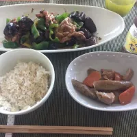 夏野菜と豚肉のスタミナ味噌炒め|ポテトさん