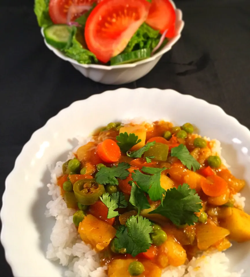 Indian Food Vegetarian Korma Tonight.|mamaeriさん