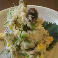 枝豆・シメジ・オカヒジキの夏野菜のポテトサラダ|Oguri  Hidetoshiさん