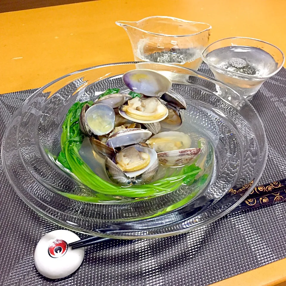 Snapdishの料理写真:あさりの酒蒸し!  (^-^)|Kei Satoさん