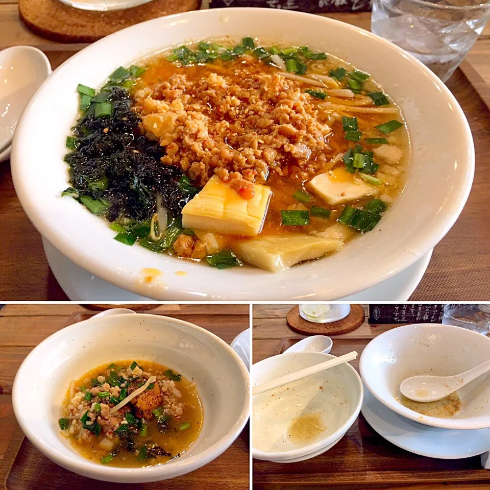 Snapdishの料理写真:濃炊台湾錦爽鶏だしそば
プラス 〆のご飯。

#ラーメン #よこじ|Agaricusさん