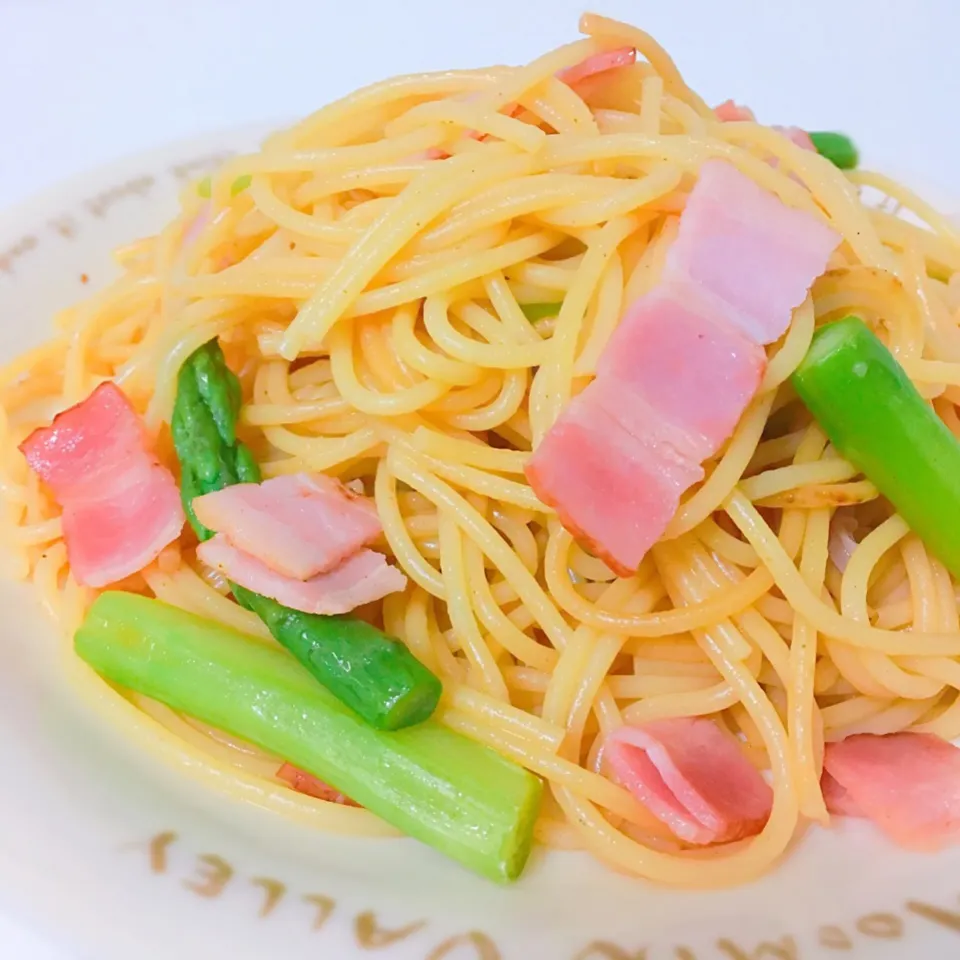 Bacon and asparagus spaghetti|Yukiさん