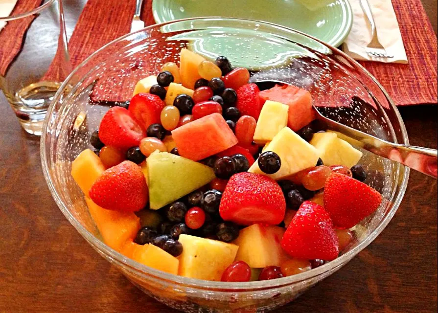 #Healthy #Quick and easy Fruit #Salad #Snack/Teatime 🍓🍍🍇|Alisha GodsglamGirl Matthewsさん