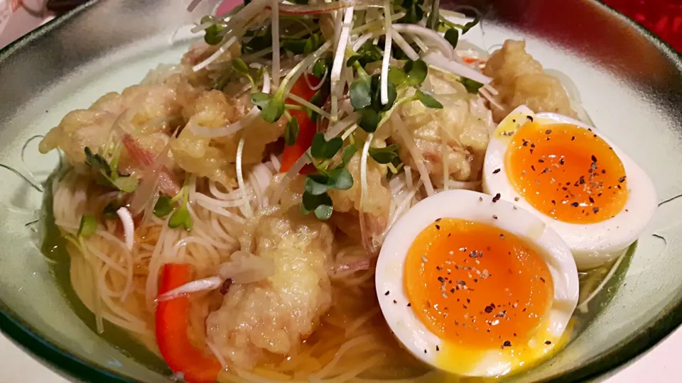 鶏天素麺☆|けんさん