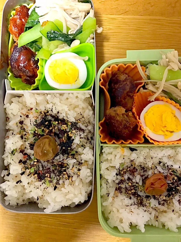 ハンバーグ弁当。パパママ仕事弁当。|めぐりんさん