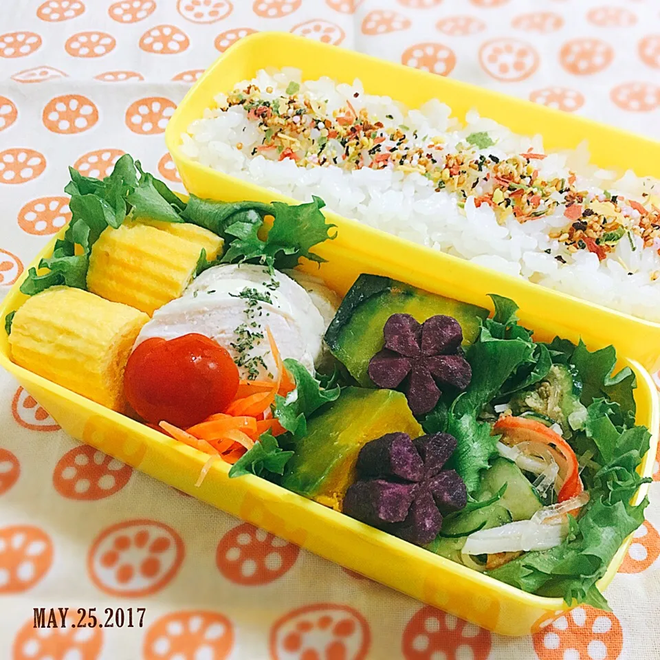 Snapdishの料理写真:鶏ハム弁当 #常備菜 #お弁当 #お弁当記録 #弁当 #鶏ハム|momo31omomさん