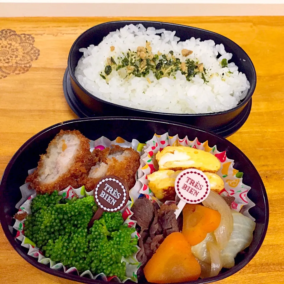 中3娘お弁当♡
#ナッツアレルギー 
#牛乳アレルギー 
#お弁当 
#液体塩こうじ|とんちゃさん