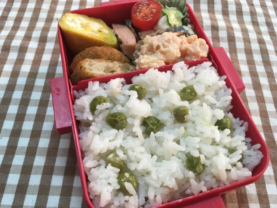 Snapdishの料理写真:5月25日 豆ごはん弁当|sakuramochiさん