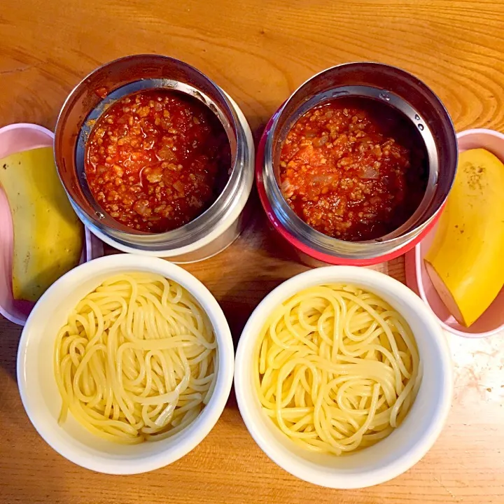 麺も保温 ミートスパゲッティー🍝|ツインズママさん