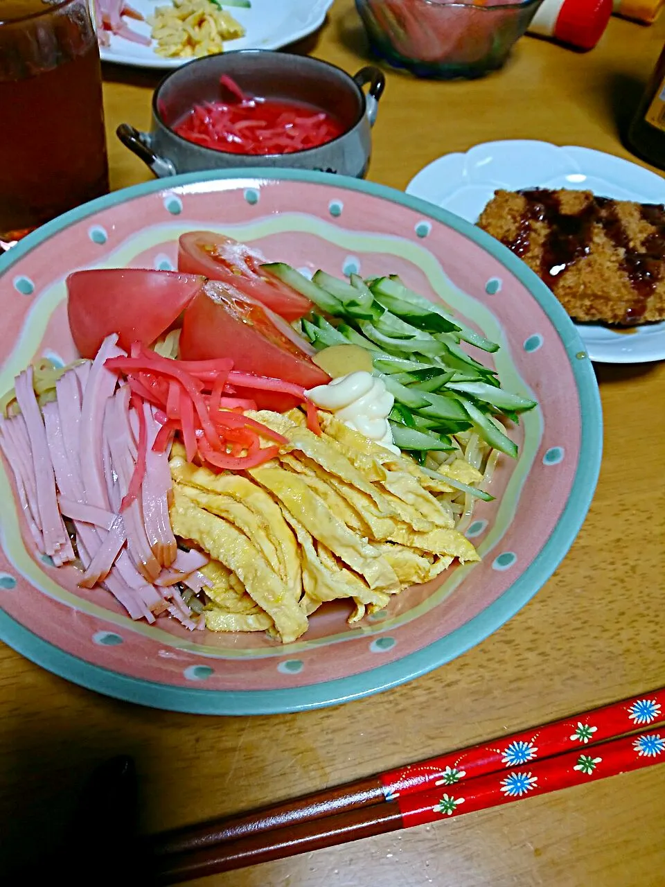 夕食は冷やし中華🎵|しまだ ちえこさん