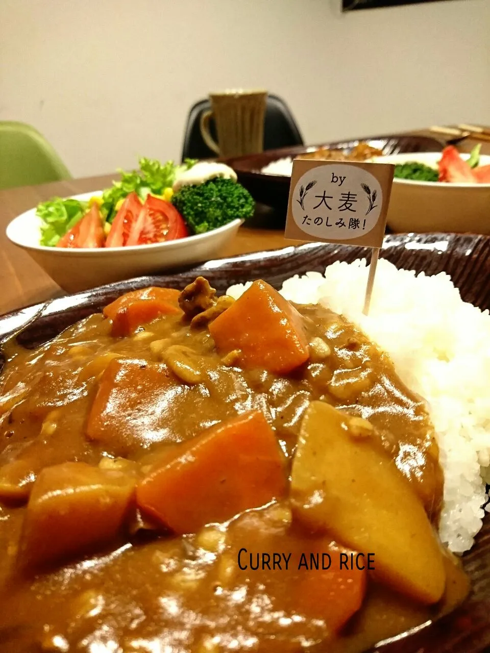 Snapdishの料理写真:もち麦入りカレー🍛|あっちゃんさん