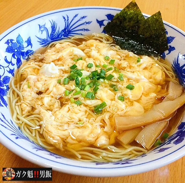 Snapdishの料理写真:かき玉ラーメン|ガク魁‼︎男飯さん