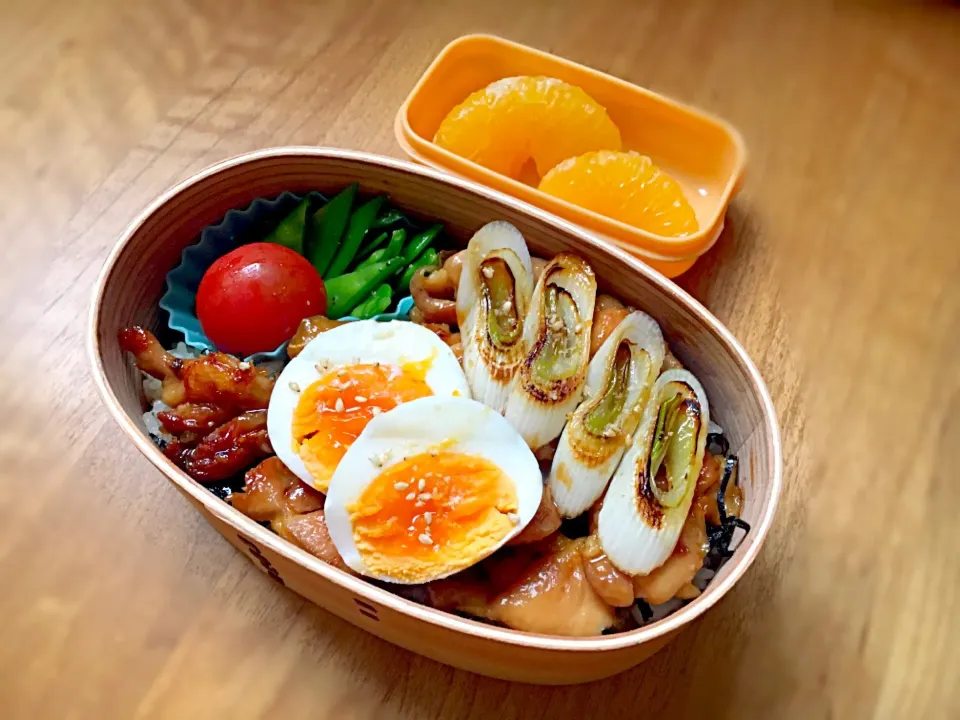 今日のお弁当#やきとり丼#やきとり#丼#ナムル|ぴのさん