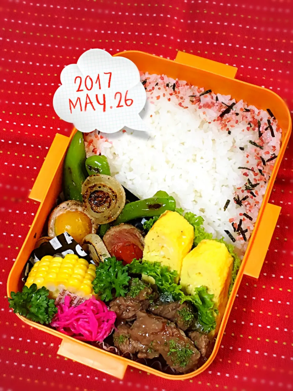 高校生男子のがっつり弁当.ﾟ٩(๑⃙⃘˙ᵕ˙๑⃙⃘)۶:.｡|おざMAMAさん