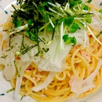 Snapdishの料理写真:ツナ明太子パスタ|ナコさん