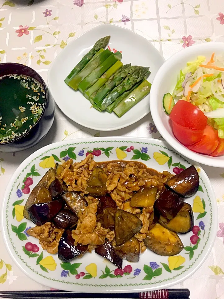 豚バラ肉とナスのみそ焼き|プリンセスみっちゃんさん