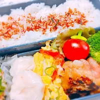 Snapdishの料理写真:豚こま肉 弁当🍖|いちごチョコさん