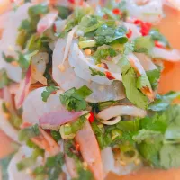 prawns Thai salad 🦐 #thaifood #herbs #yummy #newzealand|:TIPYAPAWN KUSEE:さん