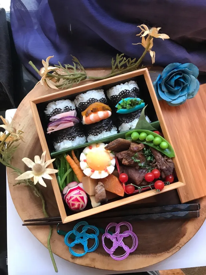 具のせ海苔むすび弁当|vivienne_glowさん