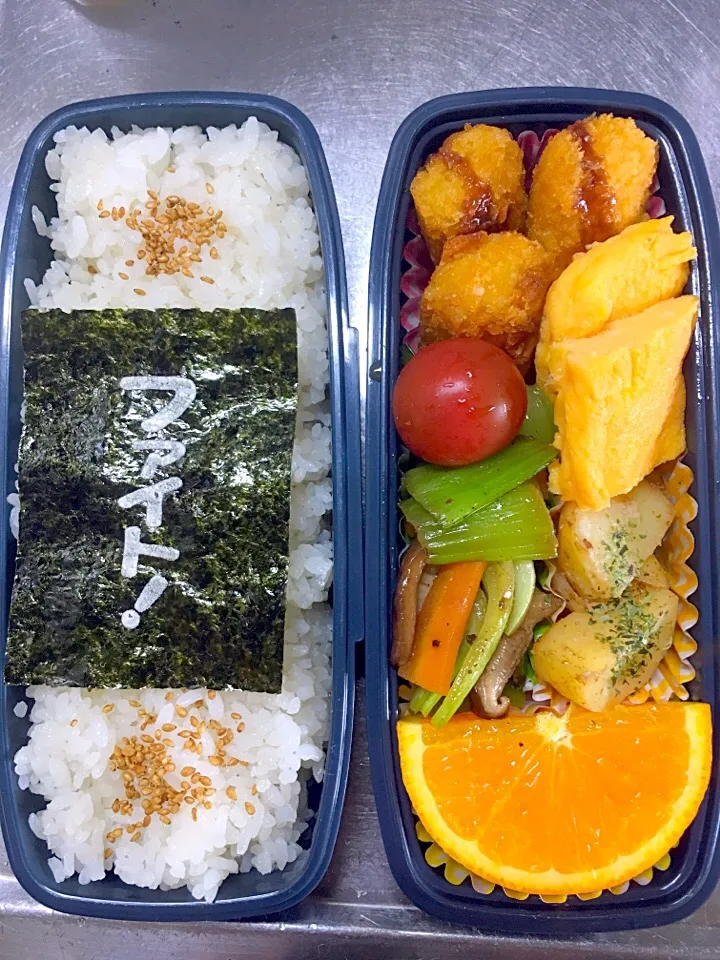 余り物弁当#息子弁当 #中学生男子弁当|友美さん