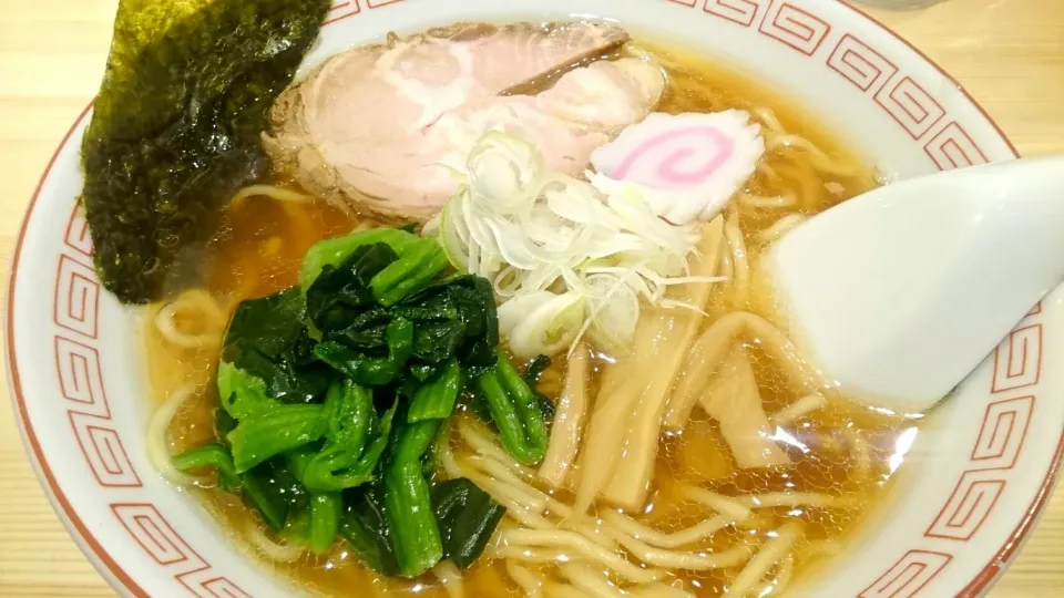 Snapdishの料理写真:らーめん 已己巳己(いこみき) の 煮干し醤油ラーメン＋半ライス(ランチ無料) ＠代々木公園、渋谷17069|大脇さん