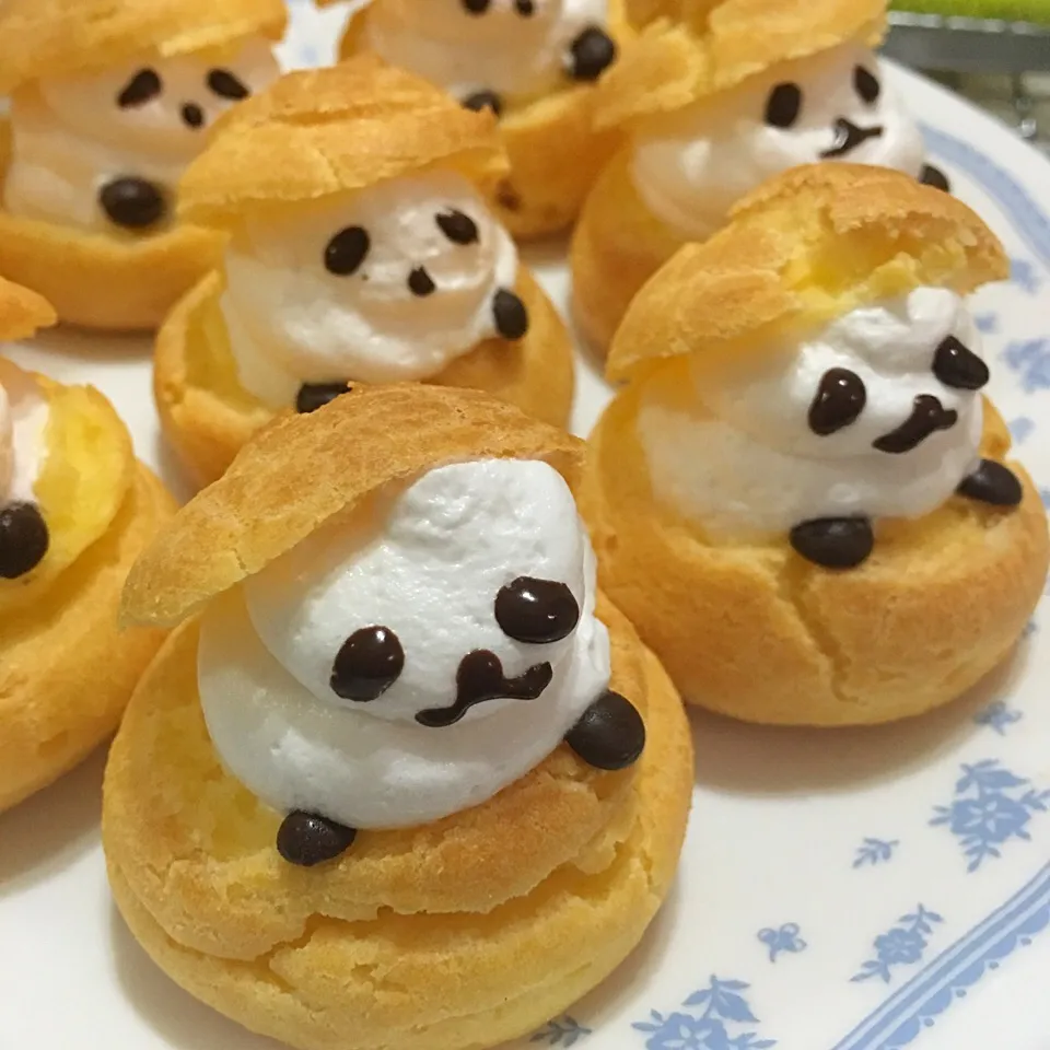 Choux pastry puff 🐼|Trish Wongさん