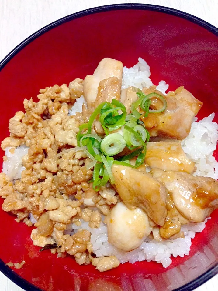 節約節約！主人が作ったW鳥丼|Ayaさん