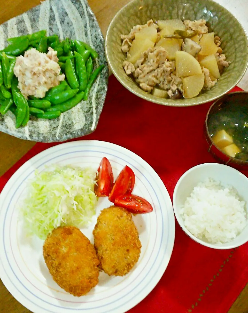 小林カツ代先生のポテトコロッケで夕飯🌃🍴|makikoさん