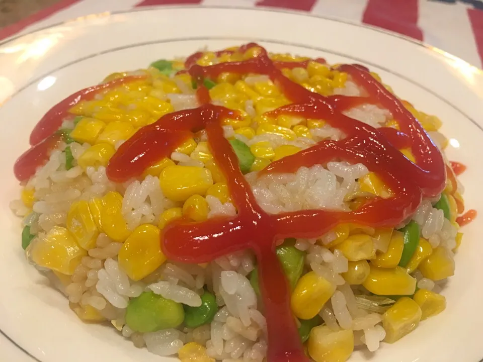 Snapdishの料理写真:玉米毛豆飯|劉瑞麗さん