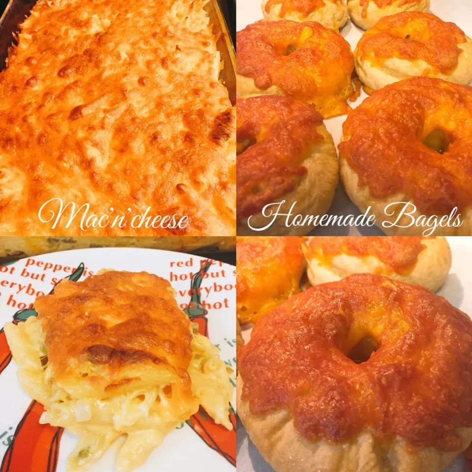 Homemade Bagelsベーグル
Mac'n'cheeseマックチーズ|🌸Emery Mさん