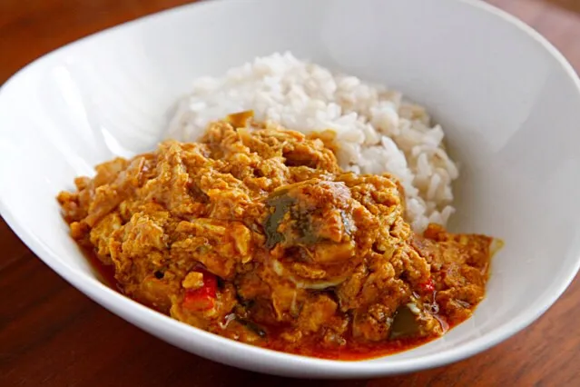 プーパッポンカレーwithもち麦ご飯|マユマユさん