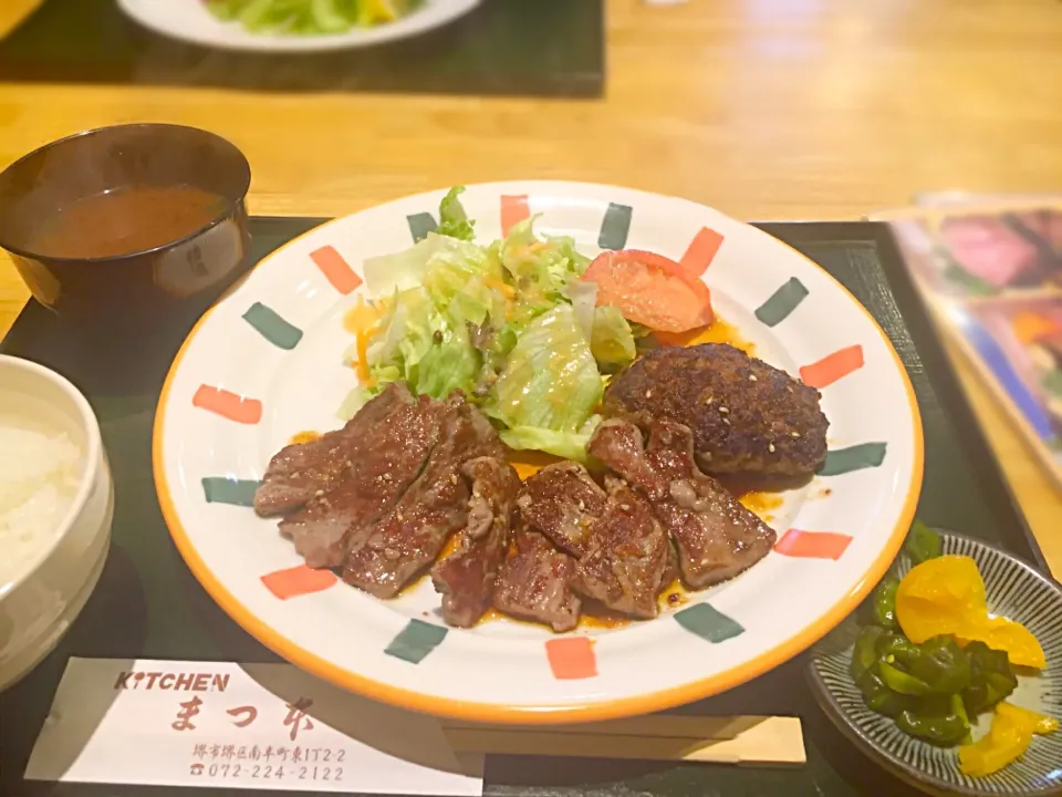 焼肉&ハンバーグ定食|ちびさん