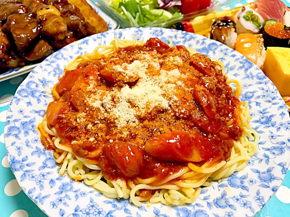 ミートソーススパゲッティ - Meat sauce spaghetti 😍✨❤️|Liezlさん