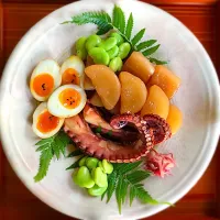 Snapdishの料理写真:蛸と大根のやわらか煮🐙