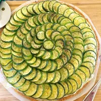 Zucchini Tart with herbed cream cheese|Bridgetさん