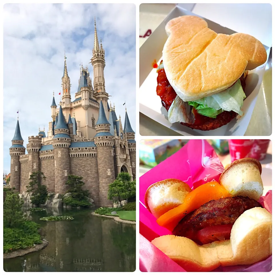 🍔チーズ&ビーフパティサンド #TDL #トゥモローランド・テラス #ハンバーガー|たまこっこさん