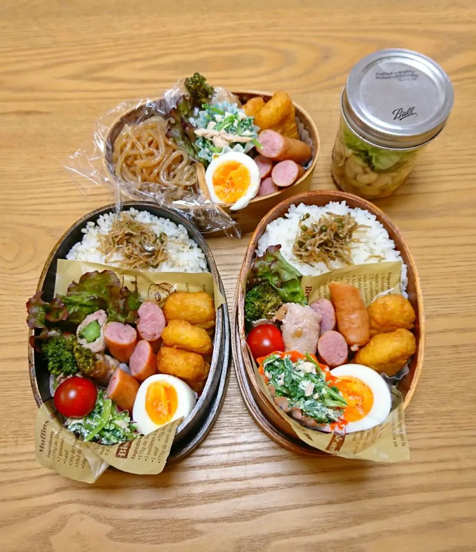 『糖質制限お弁当&３人分 お野菜は畑から♪』|seri-chanさん