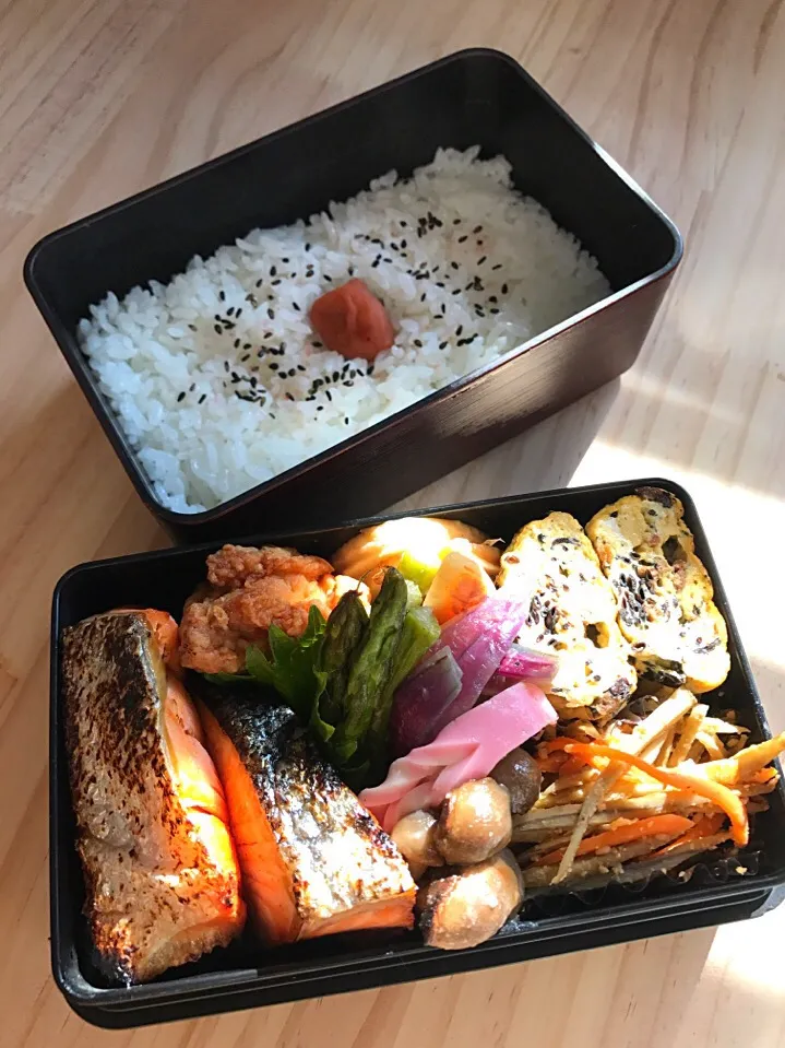 鮭弁当|二キィさん