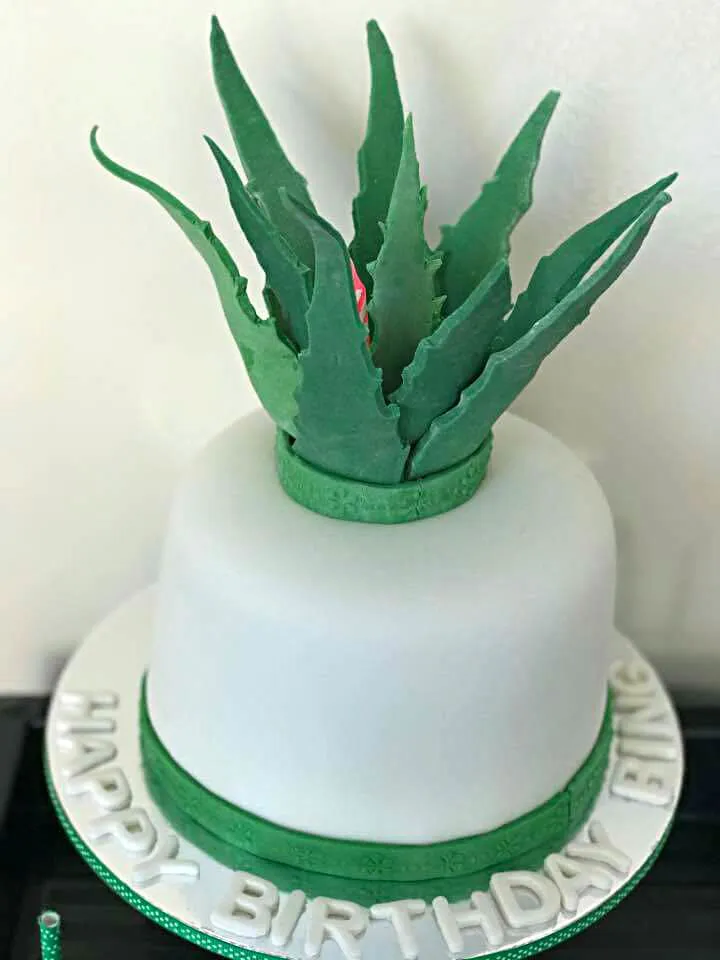 aloe vera vanilla cake|CHUENCHAIさん