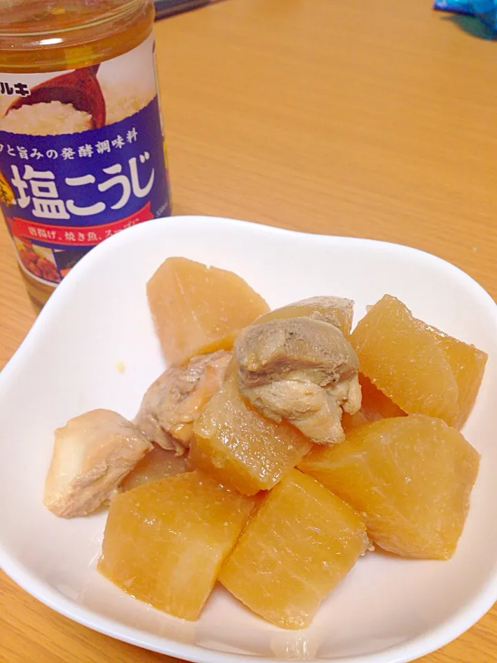 Snapdishの料理写真:Dinner #お弁当の具 #炊飯器で作る #醤油と塩こうじ半分こ|tamakiさん