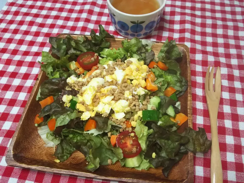 大豆のミンチでカリカリサラダ|シュワシュワキッチンさん