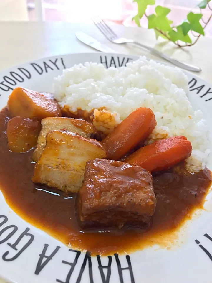 豚バラ肉の香味野菜トマト煮込み|lalapoさん