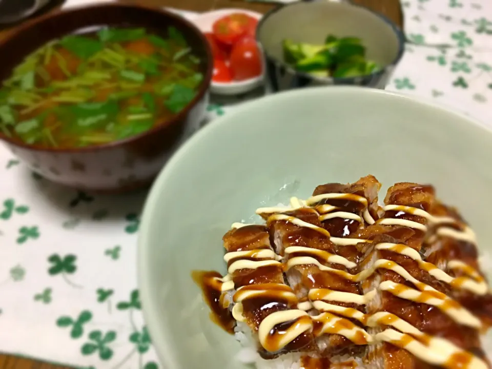 ソースカツ丼#男飯|かなた3120さん