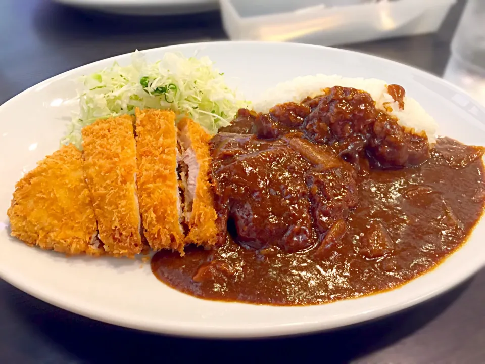 ジャンボかつカレー（レギュラー）@キッチンニューほしの|マニラ男さん