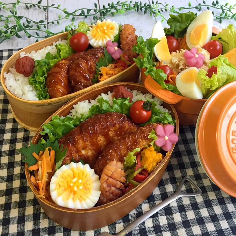 チキンカツ弁当とサラダ弁当|サリーさん