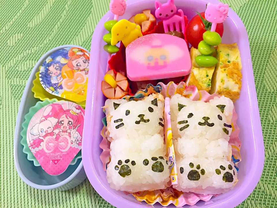 猫おにぎり弁当|Ikuさん