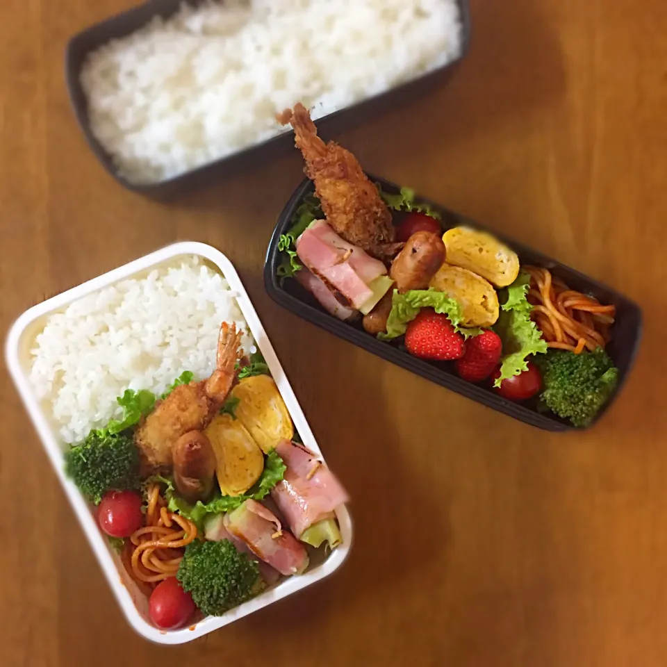 えびふりゃー弁当🍤#エビフライ #洋食 #お弁当|ゆかりさん