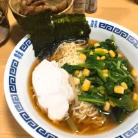 ほうれん草バターコーンラーメン|とみーさん